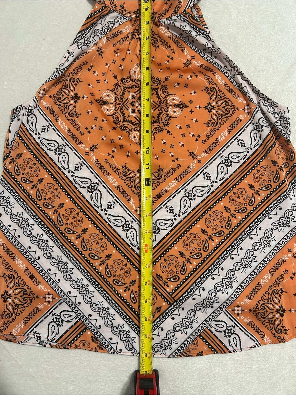 Boho Rachel Zoe paisley bandana print top - Picture 4 of 7